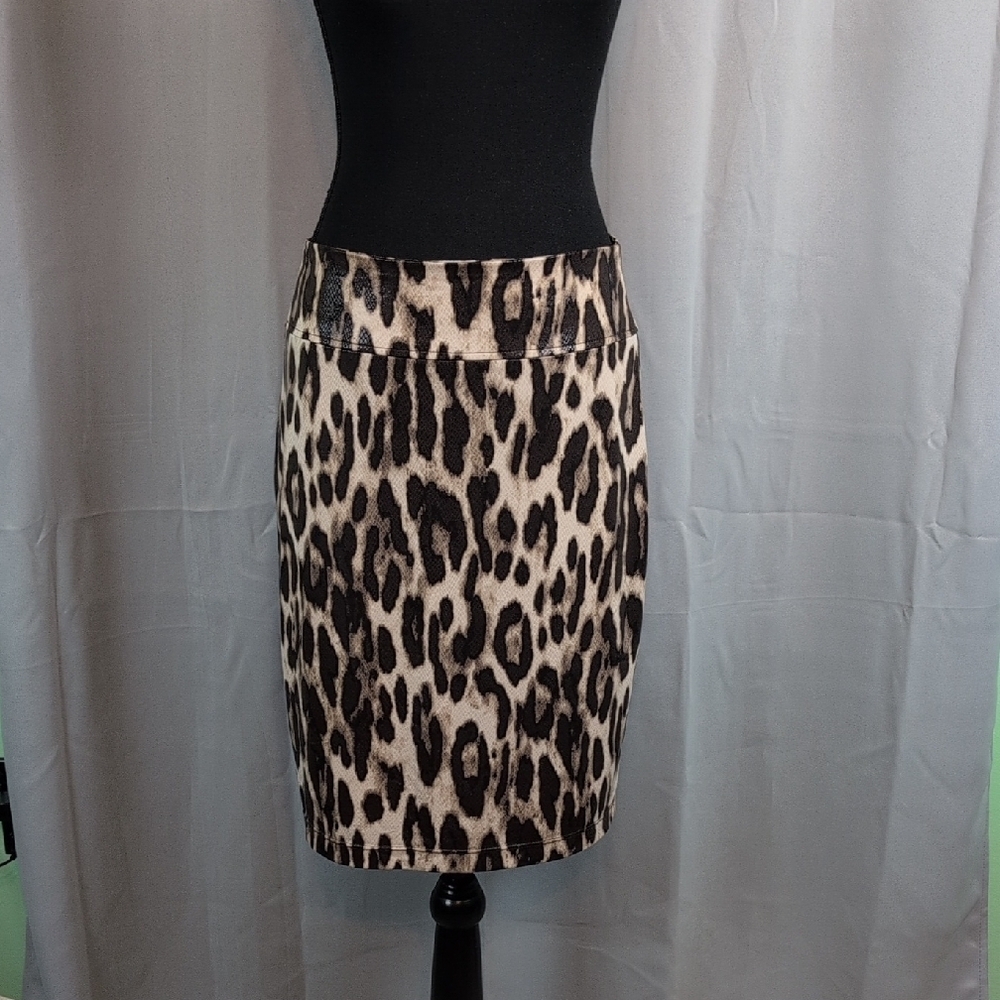 Chico's Animal Print Pencil Skirt